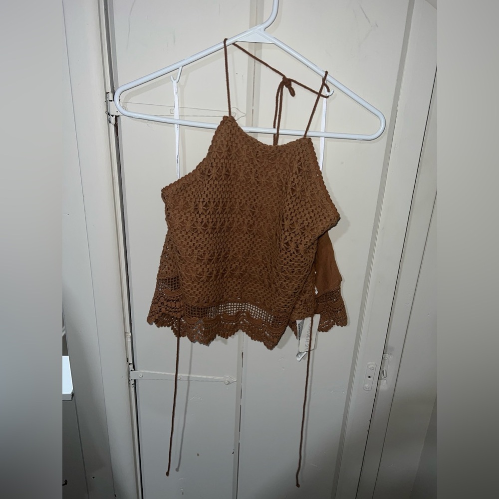 Forever 21 Knitted Halter Crop Top